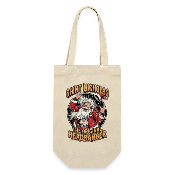 Le Père Noël du Heavy Metal - Sac à bouteille - nature - Devant