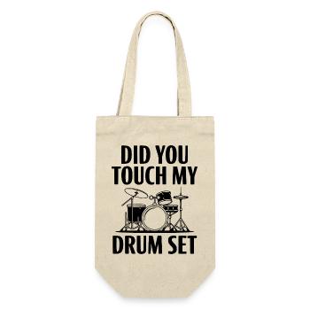 Did You Touch My Drum Set - Gift Bag for Bottles - nature - Front