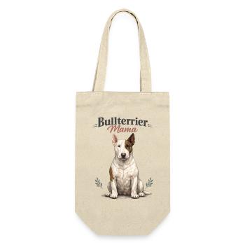 Maman Bull Terrier – Cadeau pour les mamans de chiens fières - Sac à bouteille - nature - Devant