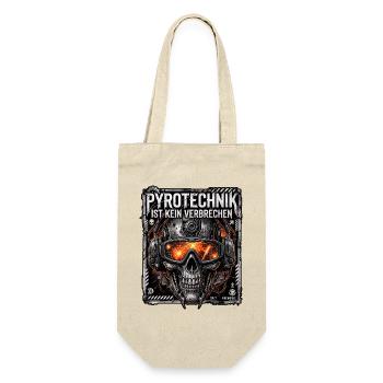 Pyro Ist Kein Verbrechen - Geschenkbeutel für Flaschen - Natur - Vorne