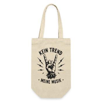 Kein Trend Meine Musik - Geschenkbeutel für Flaschen - Natur - Vorne