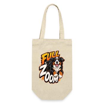 Berner Sennenhund - Geschenkbeutel für Flaschen - Natur - Vorne