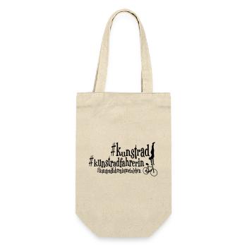 Kunstrad, Kunstradfahren, Hallen #Kunstradfahrerin - Geschenkbeutel für Flaschen - Natur - Vorne