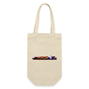 Container Ship - Gift Bag for Bottles - nature - Front