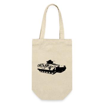 Schützenpanzer Marder - Geschenkbeutel für Flaschen - Natur - Vorne