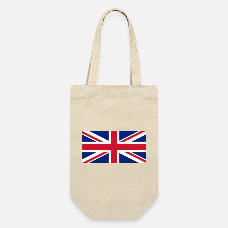England Flagge - Geschenkbeutel für Flaschen - Natur