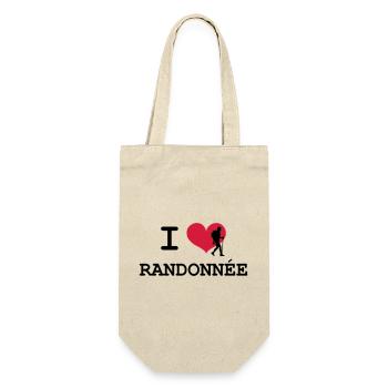 I Love Randonnée - Sac à bouteille - nature - Devant