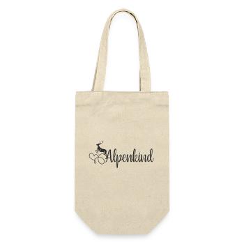 Alpenkind - Geschenkbeutel für Flaschen - Natur - Vorne