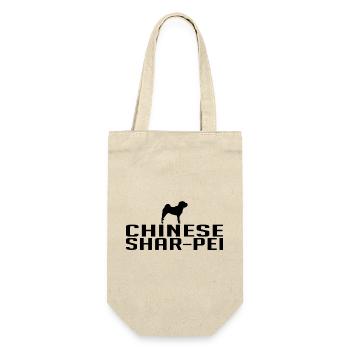 Chinese Shar-Pei Hunderasse Hunde Wilsigns - Geschenkbeutel für Flaschen - Natur - Vorne