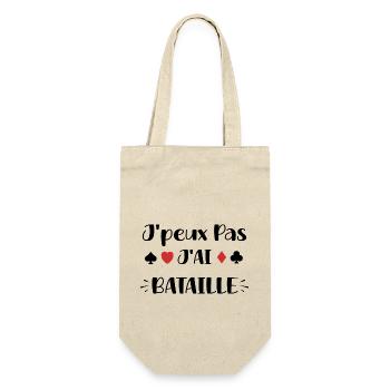 J'peux pas j'ai bataille - Sac à bouteille - nature - Devant