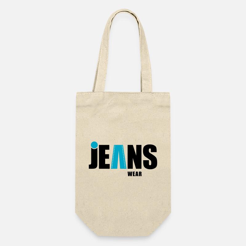 Porter en jean avec un point - Sac à bouteille - nature