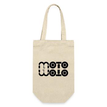 moto, fan de moto, logo moto, motard - Sac à bouteille - nature - Devant