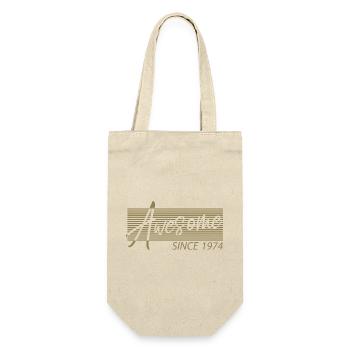 Awesome since 1974 Birthday Retro - Gift Bag for Bottles - nature - Front