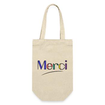 MERCI. MAÎTRESSE. MAÎTRE. MERCI MAÎTRESSE - Sac à bouteille - nature - Devant