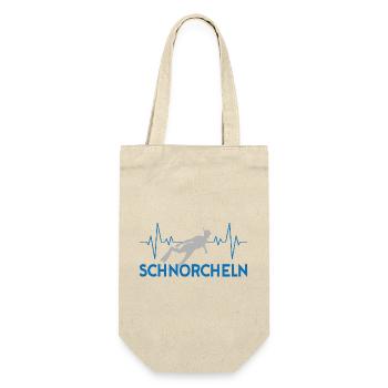Schnorcheln Herzschlag - Geschenkbeutel für Flaschen - Natur - Vorne