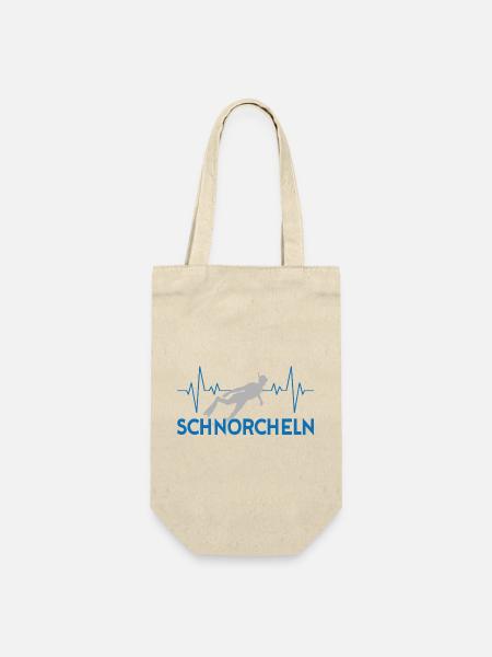 Schnorcheln Herzschlag - Geschenkbeutel für Flaschen - Natur
