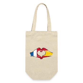 France Spain hands heart shape used - Gift Bag for Bottles - nature - Front