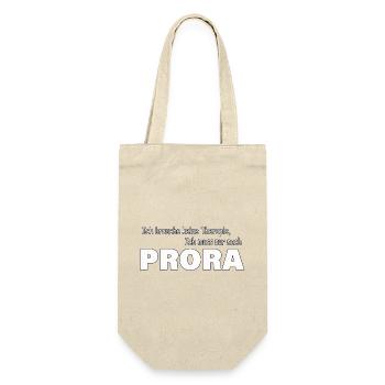Therapie PRORA - Geschenkbeutel für Flaschen - Natur - Vorne