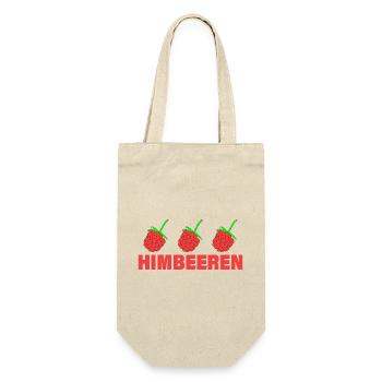 HIMBEERREN - Geschenkbeutel für Flaschen - Natur - Vorne