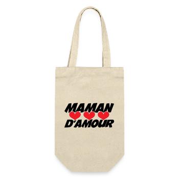 Maman d'Amour - Fête des Mères - Sac à bouteille - nature - Devant