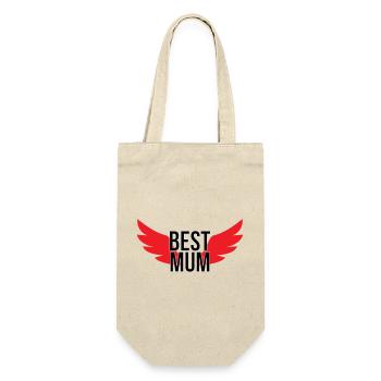 Best Mom - Mother's Day - Gift Bag for Bottles - nature - Front