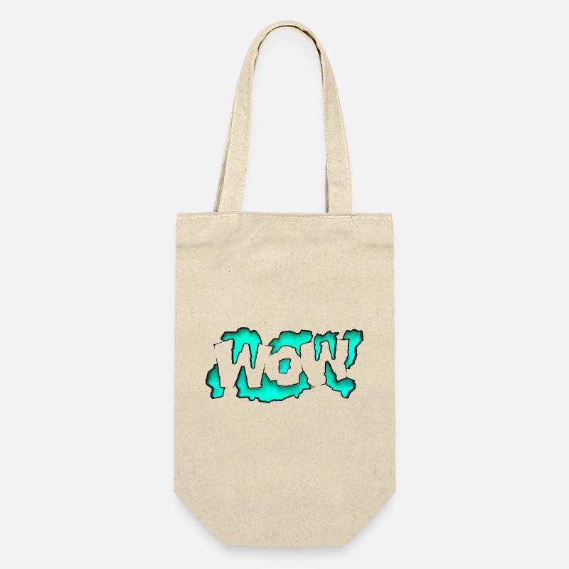 Graffity Text Art Wow! - Gift Bag for Bottles - nature