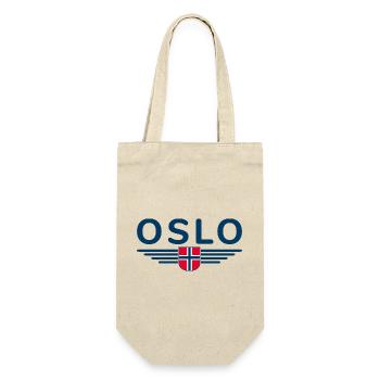 Oslo T-shirt for fans and Norway lovers - Gift Bag for Bottles - nature - Front