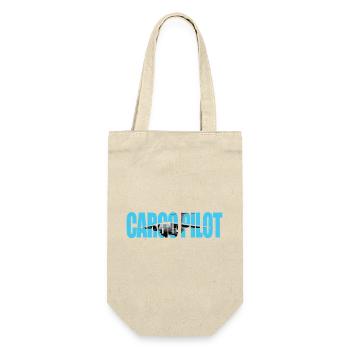 Cargo pilot C-390 - Geschenkbeutel für Flaschen - Natur - Vorne