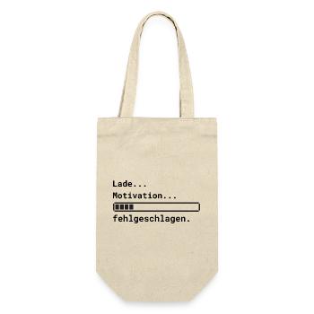 Lade Motivation - Geschenkbeutel für Flaschen - Natur - Vorne