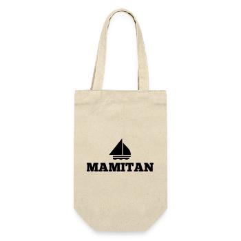 Mamitän Jeu de mots drôle Captain Mama Anchor - Sac à bouteille - nature - Devant