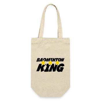 The King of Badminton - Gift Bag for Bottles - nature - Front