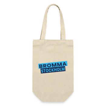 Bromma Stockholm Wordmark - Gift Bag for Bottles - nature - Front