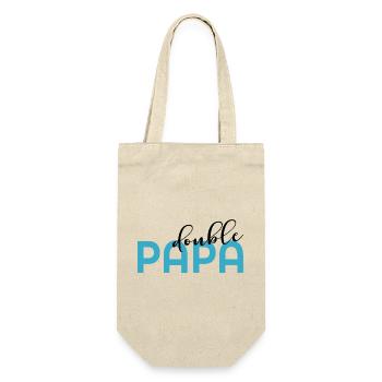 Papa de deux Enfants - Sac à bouteille - nature - Devant