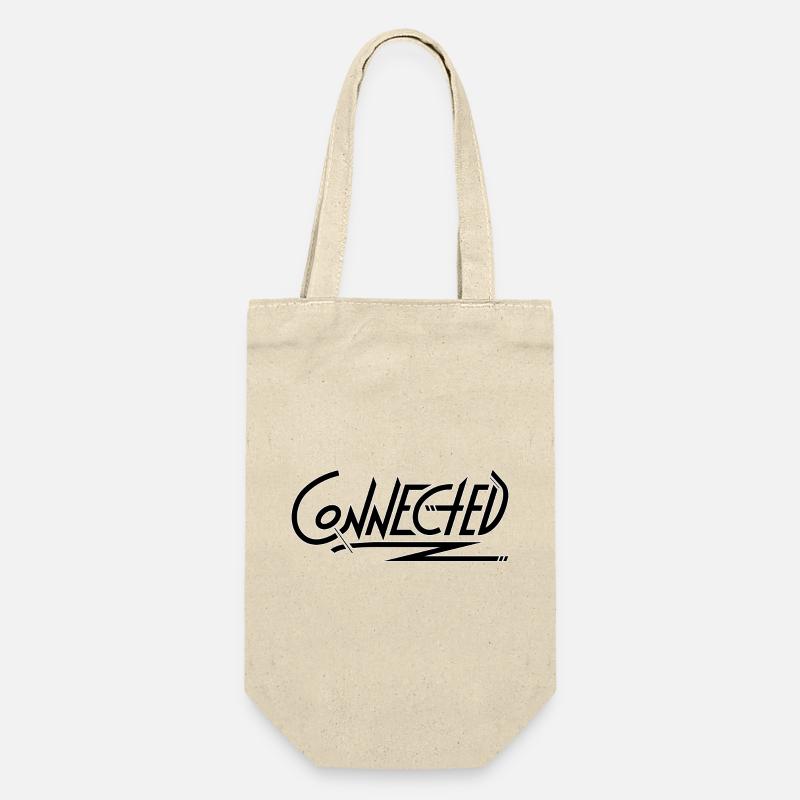 Connected_black_simple - Gift Bag for Bottles - nature