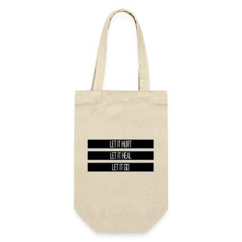 Let It Hurt Let It Heal Let It Go Inspirational - Gift Bag for Bottles - nature - Front
