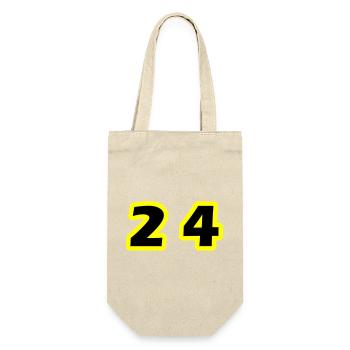 24 Symbole numérique - Sac à bouteille - nature - Devant