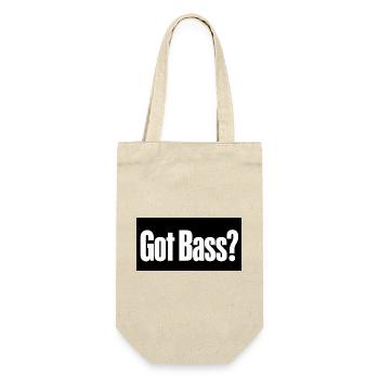 Hast du Bass? - Geschenkbeutel für Flaschen - Natur - Vorne