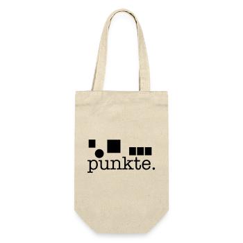 Punkte. - Geschenkbeutel für Flaschen - Natur - Vorne