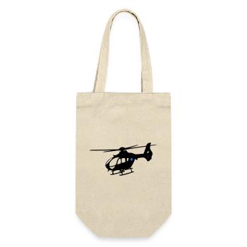 Notarzthubschrauber - Geschenkbeutel für Flaschen - Natur - Vorne