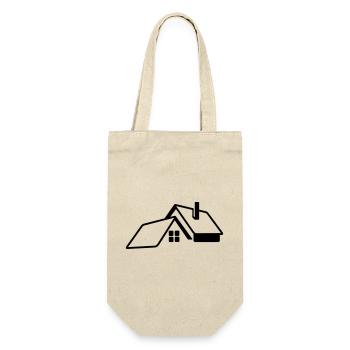 House transparent logo - Gift Bag for Bottles - nature - Front