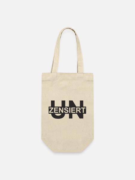unzensiert - Geschenkbeutel für Flaschen - Natur