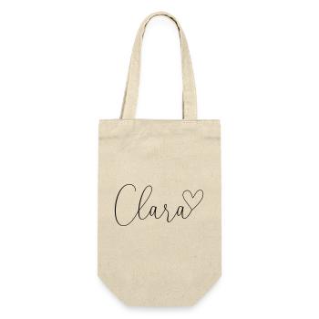 Clara Nom Prénom Fille - Sac à bouteille - nature - Devant