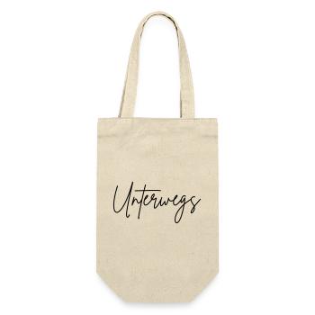 Unterwegs - Geschenkbeutel für Flaschen - Natur - Vorne