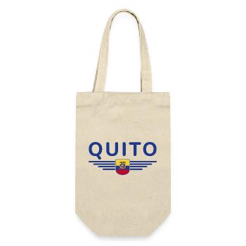 Quito Ecuador Fans T-Shirt Design - Geschenkbeutel für Flaschen - Natur - Vorne