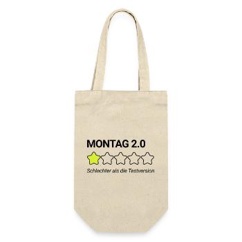 Montag Sternebewertung - Geschenkbeutel für Flaschen - Natur - Vorne