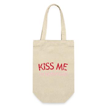 Kiss Me I'm Norwegian - Gift Bag for Bottles - nature - Front