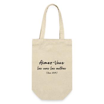 Love One Another (John 13:34) - Gift Bag for Bottles - nature - Front