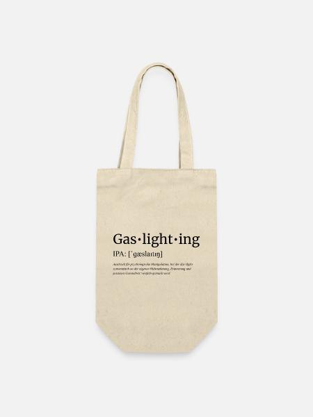 Gaslighting - Geschenkbeutel für Flaschen - Natur