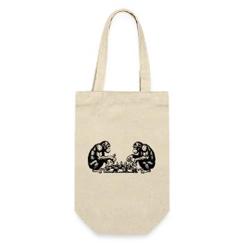 Monkeys play chess T-Shirt - Gift Bag for Bottles - nature - Front