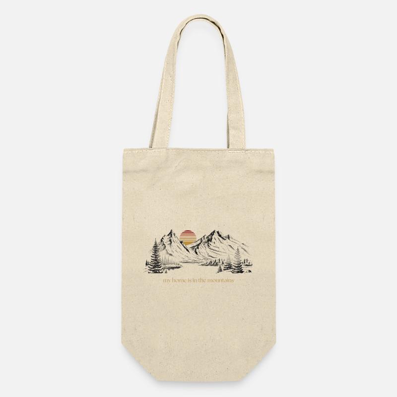 Ma maison est dans les montagnes - Sac à bouteille - nature